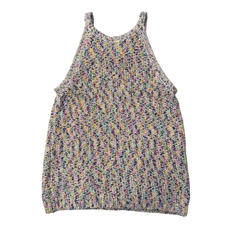 OshKosh B'gosh Multicolor Crochet Halter Sweater Tank Size 5/5A